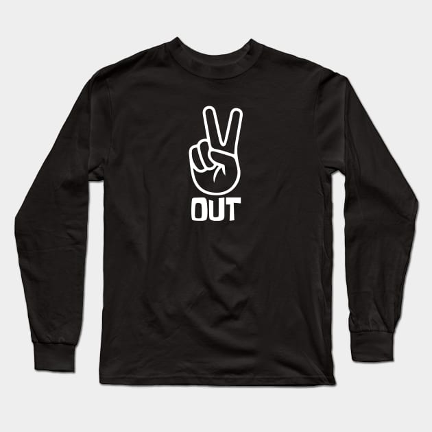 Peace Out Long Sleeve T-Shirt by Vince and Jack Official